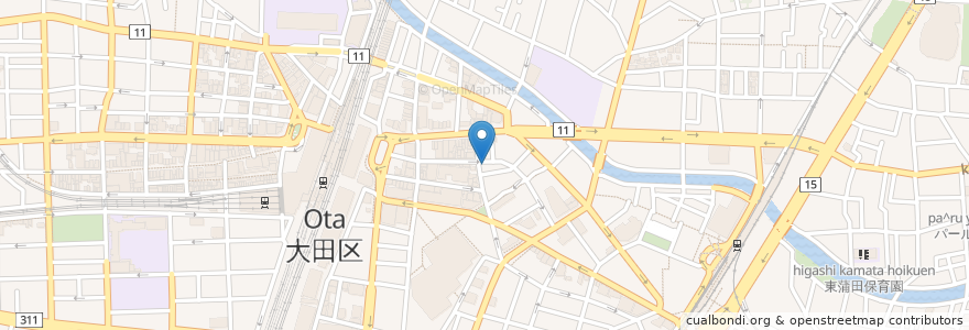 Mapa de ubicacion de 春香園 en Japón, Tokio, Ota.