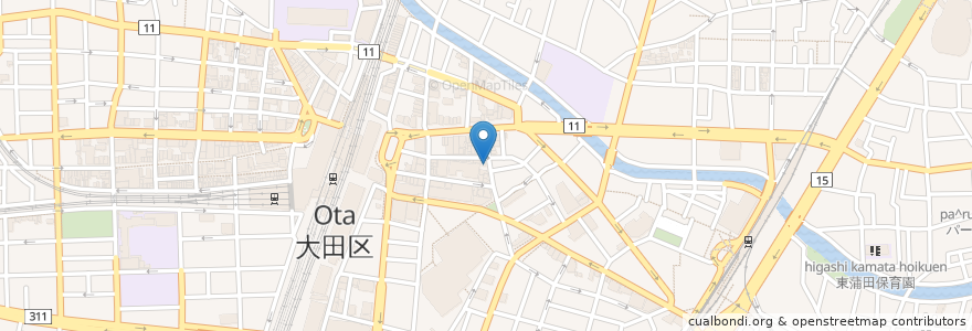 Mapa de ubicacion de ふるさと en Jepun, 東京都, 大田区.