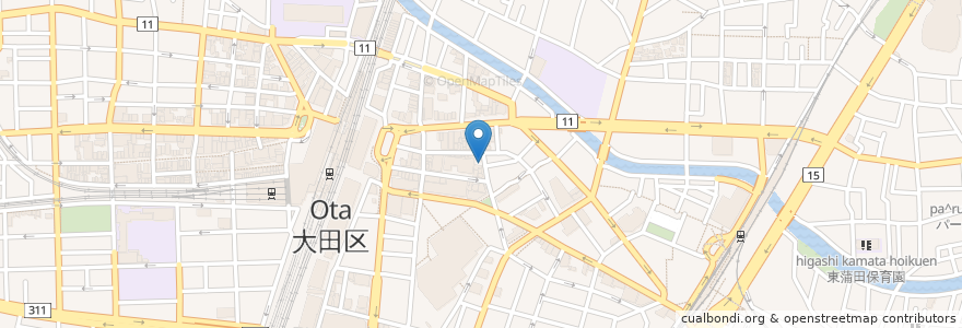 Mapa de ubicacion de タイムズ en 日本, 東京都, 大田区.