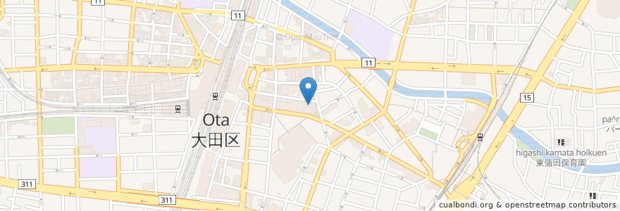 Mapa de ubicacion de 猫カフェらくん en Japón, Tokio, Ota.