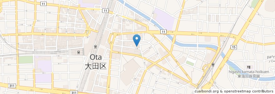 Mapa de ubicacion de もつなべきむら屋 en Japon, Tokyo, 大田区.