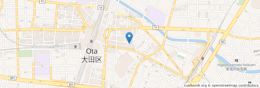 Mapa de ubicacion de ミスターホルモン en Japonya, 東京都, 大田区.