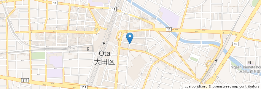Mapa de ubicacion de ちゃこーる en Япония, Токио, Ота.