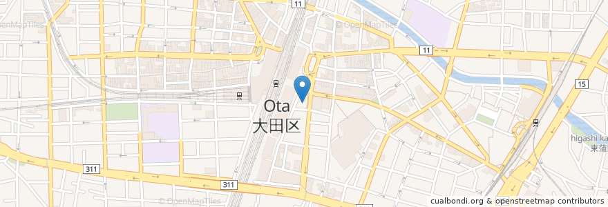 Mapa de ubicacion de さくら水産 en 일본, 도쿄도, 大田区.