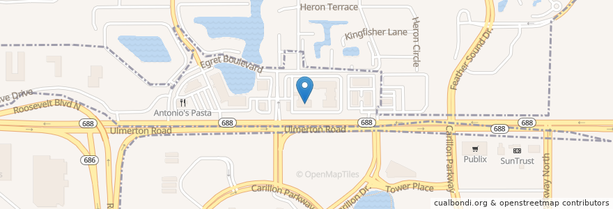 Mapa de ubicacion de Jimmy John's en الولايات المتّحدة الأمريكيّة, فلوريدا, Pinellas County.
