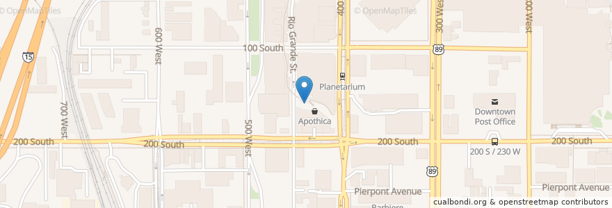 Mapa de ubicacion de Happy Sumo Sushi en États-Unis D'Amérique, Utah, Salt Lake County, Salt Lake City.