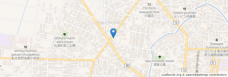 Mapa de ubicacion de がってん寿司 en Япония, Сайтама, 川越市.