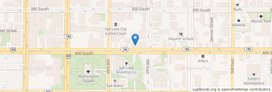 Mapa de ubicacion de Charlie Chow's Dragon Grill en ایالات متحده آمریکا, یوتا, Salt Lake County, Salt Lake City.