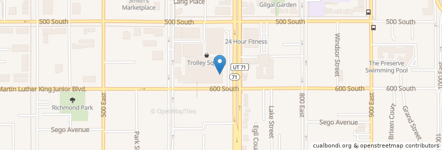 Mapa de ubicacion de Rodizio Grill en Amerika Syarikat, Utah, Salt Lake County, Salt Lake City.