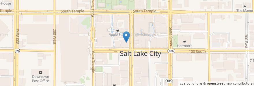 Mapa de ubicacion de Rite Aid en États-Unis D'Amérique, Utah, Salt Lake County, Salt Lake City.