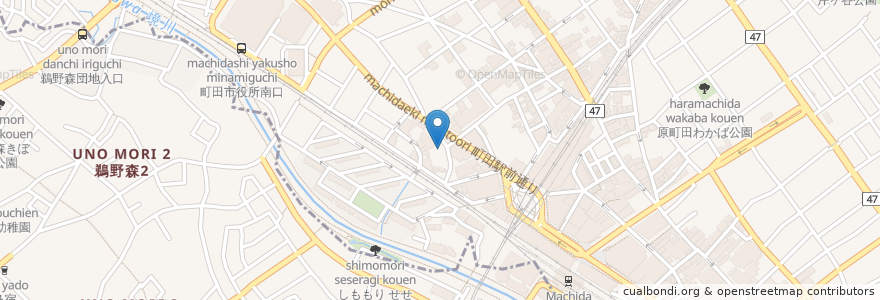 Mapa de ubicacion de アイペック原町田第１駐車場 en Япония, Токио, Матида.