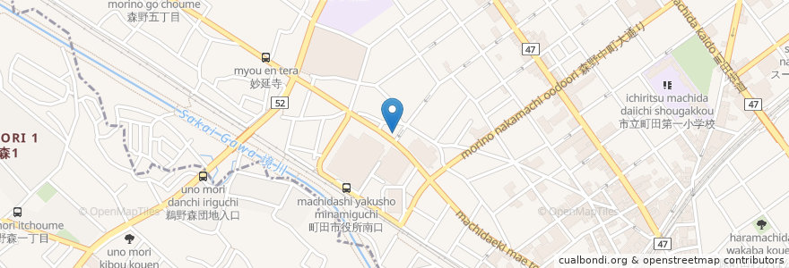 Mapa de ubicacion de タイムズ en اليابان, 東京都, 町田市.