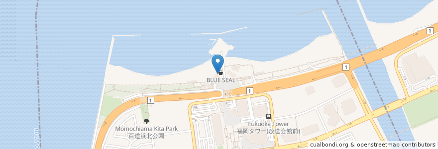 Mapa de ubicacion de 蟹小屋 en Japón, Prefectura De Fukuoka, 福岡市, 早良区.