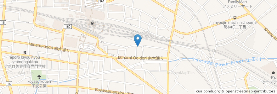 Mapa de ubicacion de メガロス会員専用駐車場 en 日本, 東京都, 八王子市.