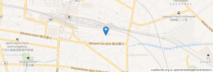 Mapa de ubicacion de メガロス会員専用駐車場 en 日本, 东京都/東京都, 八王子市.