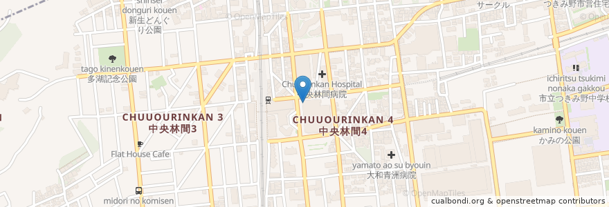 Mapa de ubicacion de Tully's Coffee en Japan, Kanagawa Prefecture, Yamato.