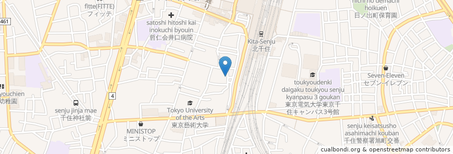 Mapa de ubicacion de Birdland en Япония, Токио, Адати.