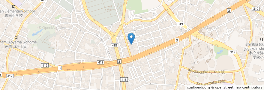 Mapa de ubicacion de フォードラゴン en Япония, Токио, Минато.