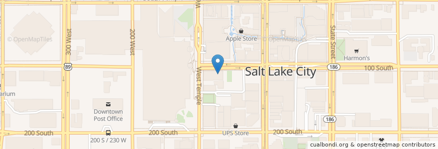 Mapa de ubicacion de Caffe Molise en Verenigde Staten, Utah, Salt Lake County, Salt Lake City.