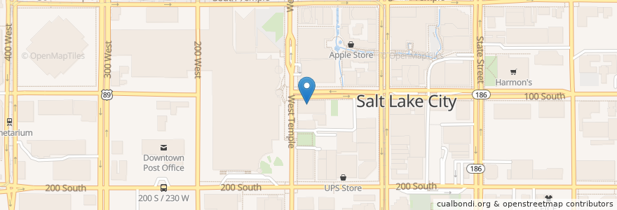 Mapa de ubicacion de Ikigai en アメリカ合衆国, ユタ州, Salt Lake County, Salt Lake City.