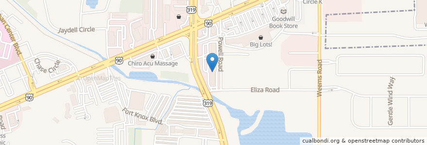 Mapa de ubicacion de The Printery Family, Inc. en アメリカ合衆国, フロリダ州, Leon County, タラハシー.