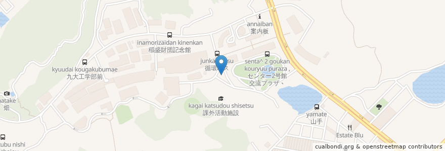 Mapa de ubicacion de 駐輪場 en Giappone, Prefettura Di Fukuoka, 福岡市, 西区.