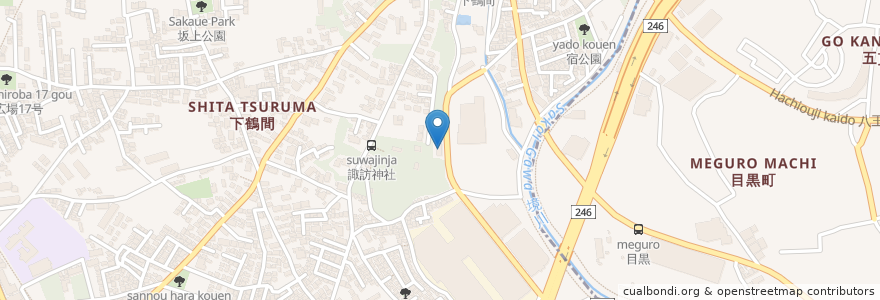 Mapa de ubicacion de コミュニティセンター下鶴間会館 en Japão, 神奈川県, 大和市.