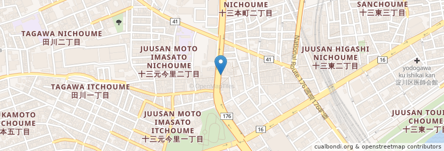 Mapa de ubicacion de テイコク en Giappone, Prefettura Di Osaka, 大阪市, 淀川区.