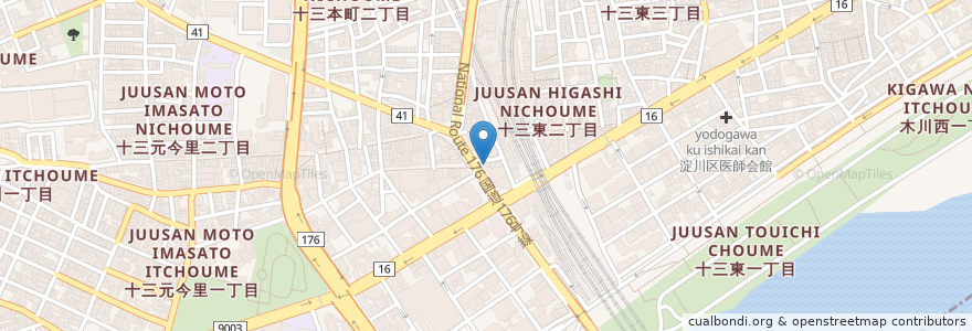 Mapa de ubicacion de 松のや en Japonya, 大阪府, 大阪市, 淀川区.