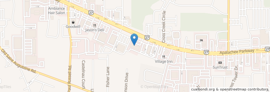 Mapa de ubicacion de Cafe Molido en Stati Uniti D'America, Florida, Leon County, Tallahassee.
