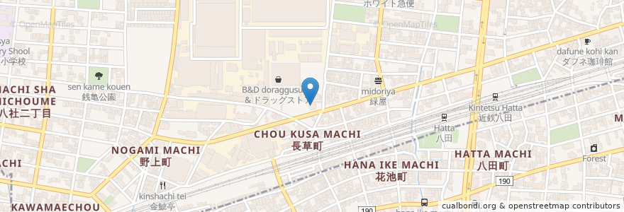 Mapa de ubicacion de サイゼリヤ en Japan, Präfektur Aichi, 名古屋市, 中村区.
