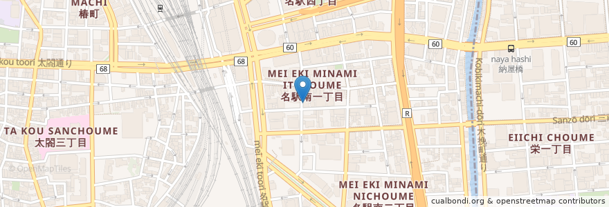 Mapa de ubicacion de D.U.M.B.O en Japón, Prefectura De Aichi, Nagoya, 中村区.