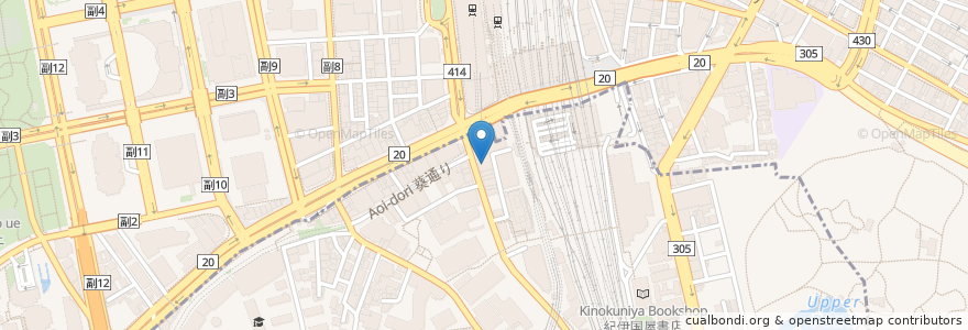 Mapa de ubicacion de 二重丸 en 日本, 東京都, 新宿区.