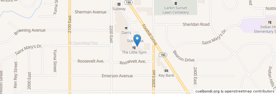 Mapa de ubicacion de The Black Sheep Bar and Grill en 美利坚合众国/美利堅合眾國, 犹他州 / 猶他州, Salt Lake County, Salt Lake City.