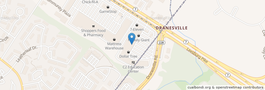 Mapa de ubicacion de Giant Pharmacy en Stati Uniti D'America, Virginia, Loudoun County, Sterling.