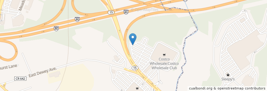 Mapa de ubicacion de Costco gas en United States, New Jersey, Morris County, Wharton, Rockaway Township.