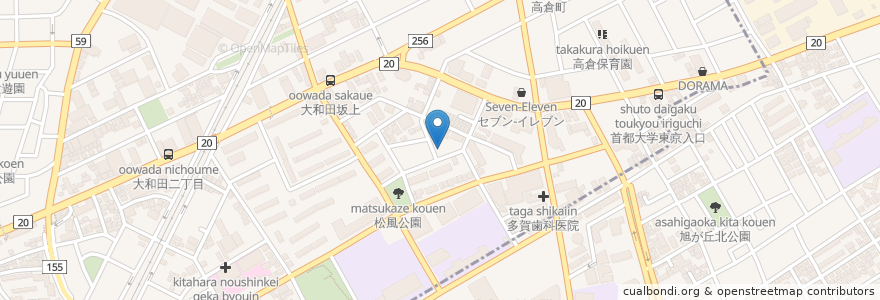 Mapa de ubicacion de NaviPark en Япония, Токио, Хино, Хатиодзи.