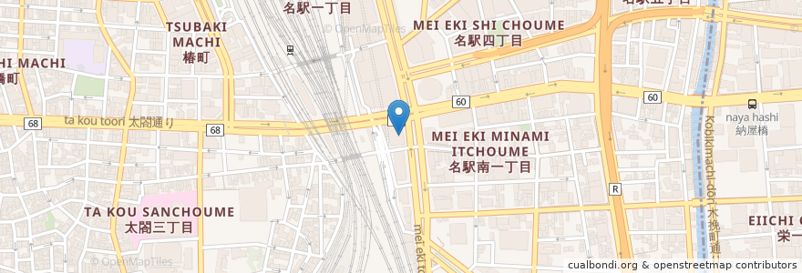 Mapa de ubicacion de マクドナルド en Japon, Préfecture D'Aichi, 名古屋市, 中村区.
