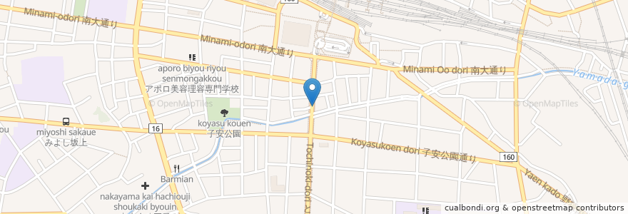 Mapa de ubicacion de ラーメンのデパート 宮城 en Japan, Tokio, 八王子市.