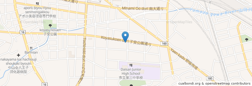 Mapa de ubicacion de 丸紅エネルギー en اليابان, 東京都, 八王子市.