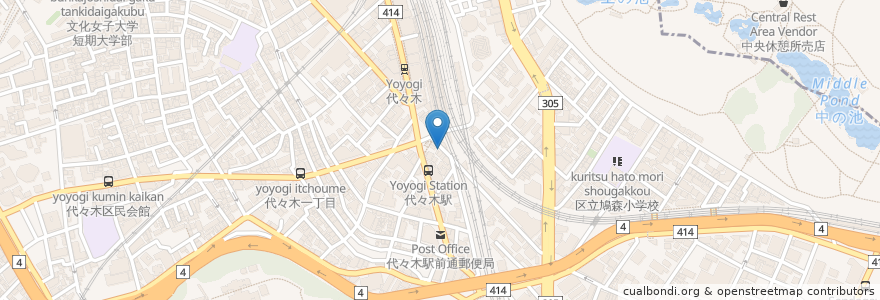 Mapa de ubicacion de ココカラファイン en 日本, 东京都/東京都, 新宿区/新宿區, 渋谷区.