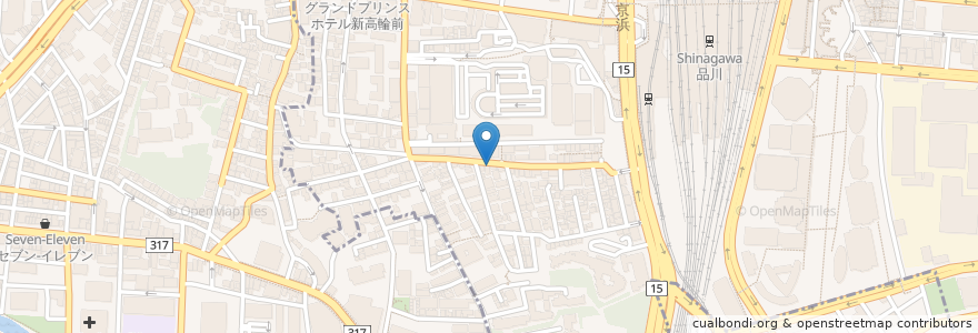 Mapa de ubicacion de 高輪南町歯科医院 en 日本, 東京都.