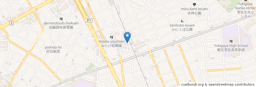 Mapa de ubicacion de 芝信用金庫 en 日本, 東京都, 大田区.