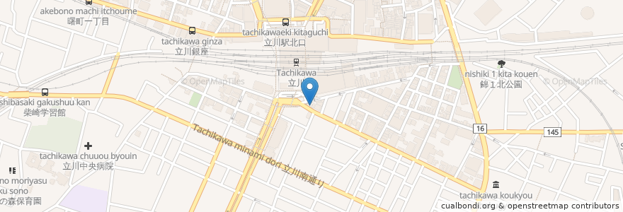 Mapa de ubicacion de ドトールコーヒーショップ en 日本, 东京都/東京都, 立川市.
