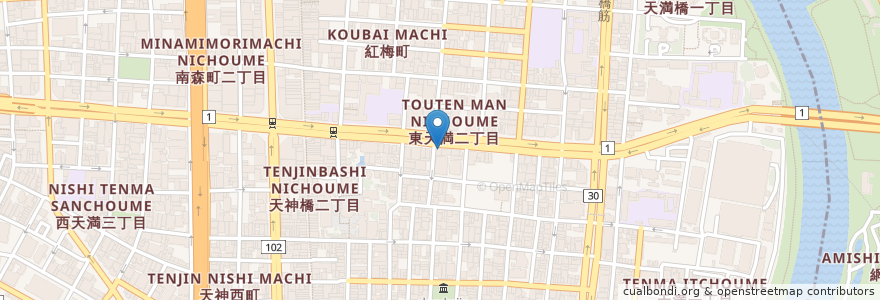 Mapa de ubicacion de イルカミネット en ژاپن, 大阪府, 大阪市, 北区.