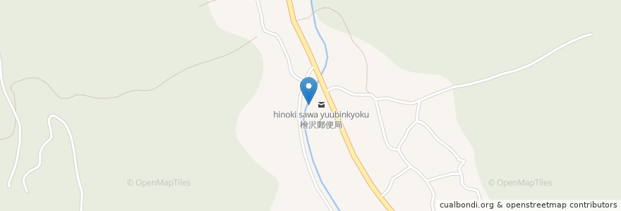 Mapa de ubicacion de 檜沢郵便局 en 日本, 茨城県, 常陸大宮市.