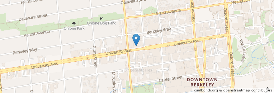 Mapa de ubicacion de Plearn Thai Restaurant en United States, California, Alameda County, Berkeley.
