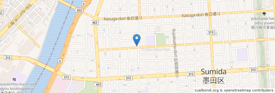 Mapa de ubicacion de 本所ひとノま en اليابان, 東京都, 墨田区.