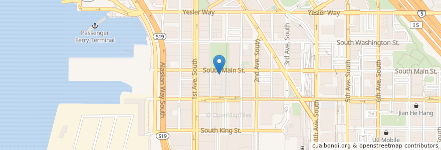 Mapa de ubicacion de FootWorks Physical Therapy en Amerika Syarikat, Washington, King County, Seattle.