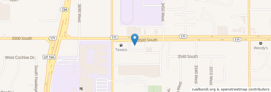 Mapa de ubicacion de Carl's Jr. en États-Unis D'Amérique, Utah, Salt Lake County, West Valley City.